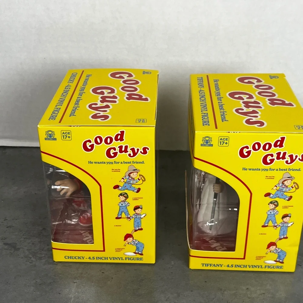 CultureFly Chucky and Tiffany 4.5 Inch Vinyl Figure Set Good Guys Child's‎ Play